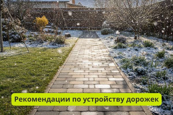 Рекомендации по устройству дорожек фото